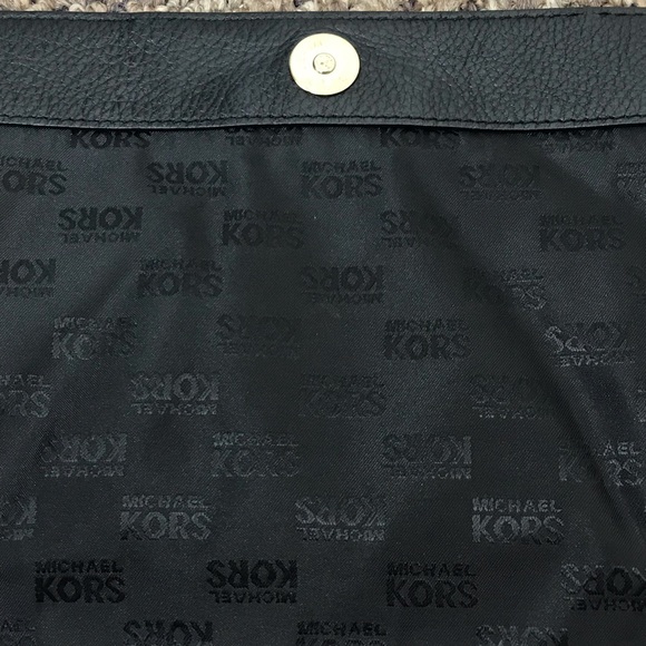 Michael Kors Oversized Black Leather Clutch - Picture 8 of 8
